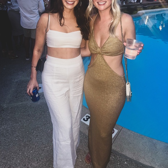 Cult Gaia Serena Knit Dress Gold - Picture 4 of 4